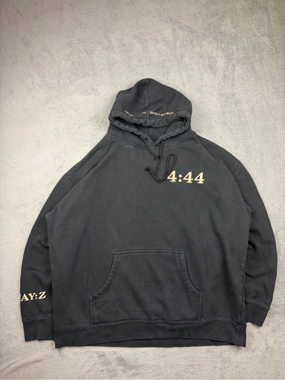 JAY:Z Black '4:44' Graphic Hoodie Sweatshirt